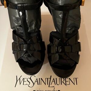 Yves Saint Laurent Black Tribute Heels